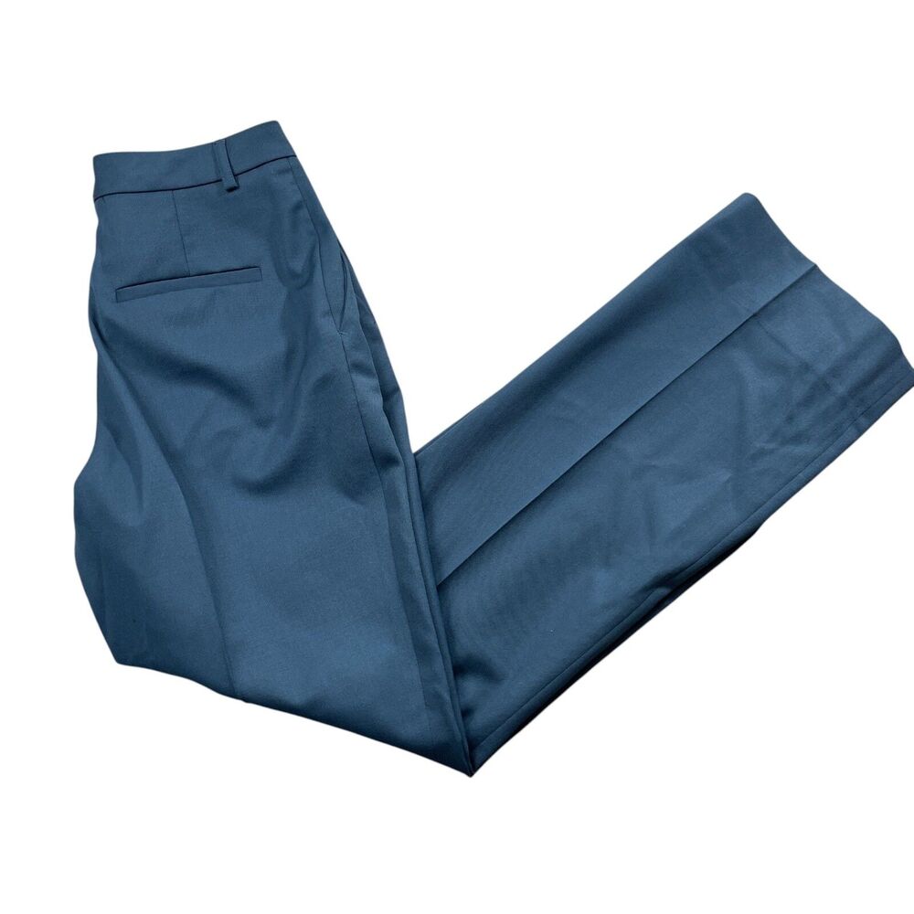 Pendleton 6 Blue Dress Pants 100% Virgin Wool Straight Leg Pockets